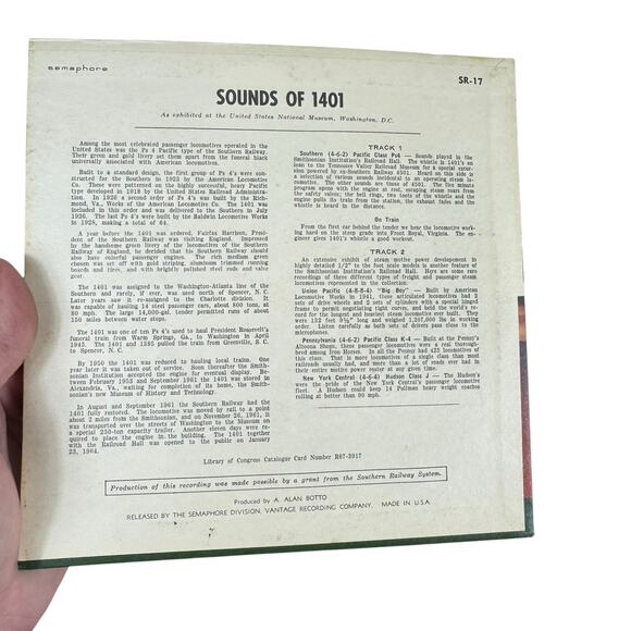 Vintage Smithsonian Institute 1960s Sounds of 1401 Vinyl Record - Picture 2 of 4